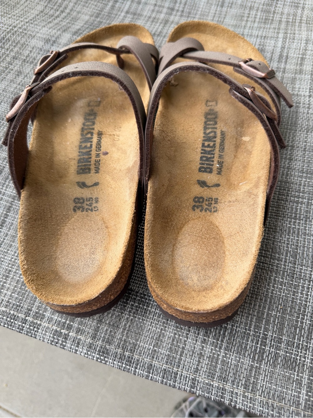 Birkenstock Brown Two-Strap Toe Loop Sandals - Picture 3 of 4